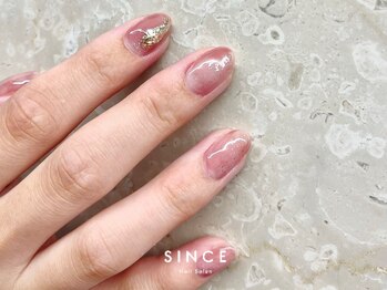 シンス(Since)/【パラジェル】もやもやネイル
