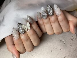 スカルプネイルバタフライ