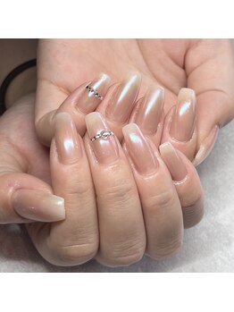 ネイルスペース ヴィザヴィ(NailSpace Vis-a-vis)/オーロラミラーネイル