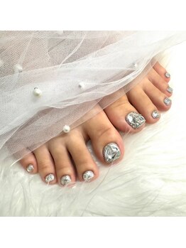 アンドミー(&me)/親指ストーン埋め込みアート