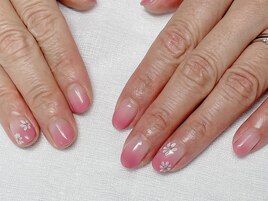 カラーグラデーション×フラワー