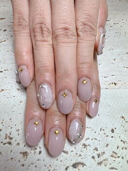 ビューティフルムーン ネイル 本厚木(Beautiful Moon Nail)/ピンクベージュ