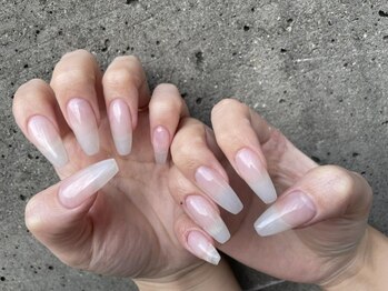 クリスタルネイル ゆめタウン夢彩都(CRYSTAL NAIL)/長さ出し＋クリア