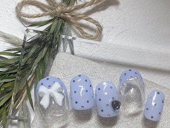 ブレス 仙台駅前本店(BLESS)/りぼん×ドットガーリーネイル