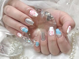 【Rika】ハイビスカスネイル