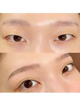 エルモア 高宮店(ElleMoi)の写真/一気にかわいく垢抜けたい方!《パリジェンヌor似合わせパーマ+眉WAX¥7700》眉とまつげで顔の印象が変わる