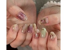 導きの手の雰囲気（3種のベース[カルジェル/バイオ/パラ]完備!!手描きアートも○）