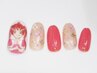 事前予約【HAND】痛ネイル1本＋150分つけ放題　¥13200→¥11200