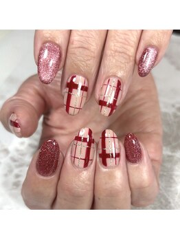 ジュウェル 宜野湾店(Nail Salon Jewel)/赤チェック