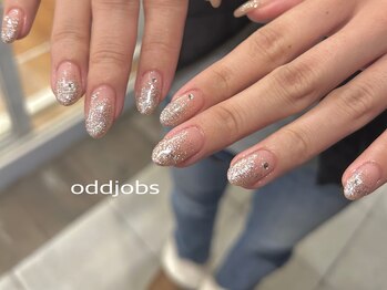 オッドジョブス ネイルアンドアイラッシュ 府中店(odd jobs Nail & Eyelash)/【パラジェル】ラメグラデ
