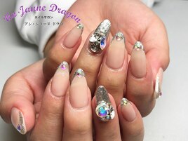 シルバーフレンチネイル