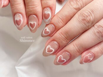 シマー(Shimmer)/バレンタインネイル