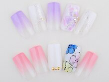 ライトネイルズ イバラキ(light nails IBARAKI)/ふんわりフラワーネイル
