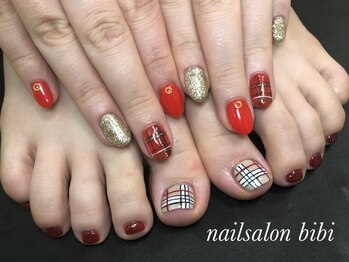 ネイルサロン ビビ(bibi)/バーバリーネイル
