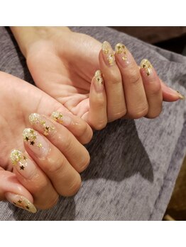 ネイルサロン リスタ(Rista)/ラメ 星 ホロ マグネット