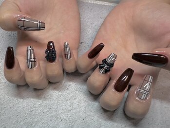 プリンセスフルールボーテ(Princesse Fleur Beaute)の写真/大人可愛い指先はPrincesse Fleur Beauteで♪手描きアート×高技術で、周りと差がつく“私だけ”のネイルを