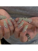 ピンキーネイル(Pinky Nail)/チップ長さだしデザイン