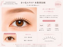 スタジオ スキンプロ(STUDIO SKINPRO)/本数別比較/エクステ100本☆彡