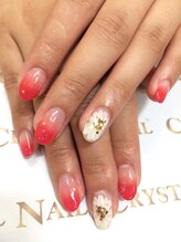 クリスタルネイル ゆめタウン博多店(CRYSTAL NAIL)/レッドネイル