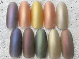 ミラー単色マットネイル ¥9500～