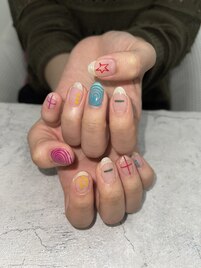 手描きアートネイル