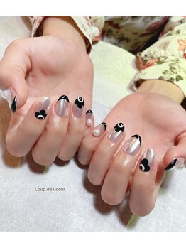 ミップチップ クップドクール アルム(mipccip×Coup de Coeur×Areum)/ Whitemirror nail