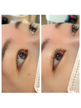 アートアイビー コウベ(Art I.B Kobe)/まつ毛パーマビフォーアフター