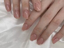 王道のちゅるんネイル透明感が◎