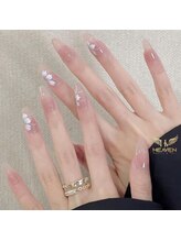 ヘブン ネイル 鶯谷(HEAVEN Nail)/Flower Nude Gel Nails
