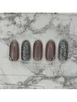 マグネット×ラメ