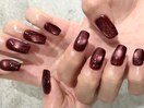ボルドーマグネットネイル