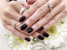 プルミエ ネイル(Premier Nail)/2本アート！ブラック！ロック！