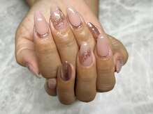 エーネイルルーム(A.Nail.room)/ハワイアンジュエリー風ネイル