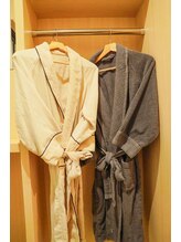 えん発酵温熱木浴 神楽坂店/バスローブやタオル類もご用意♪