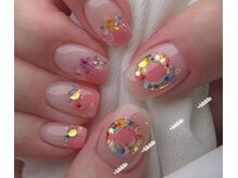 モモネイル(MOMO nail)/チーク，押し花，ぷっくり