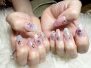 ふんわりお花【Cher nail】