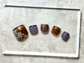 べっ甲フラワーアートフット