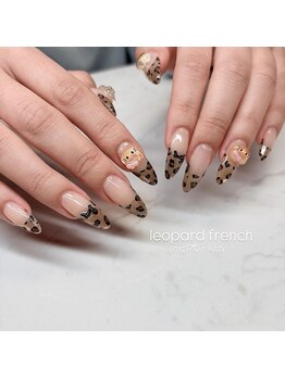 エンズネイル(O’s nail)/レオパードフレンチ