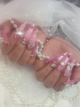 Lilyclass池袋【リリークラス】長さだし/持ち込み/ワンホンの写真/ワンホン・韓国系デザインも自由自在。つけ放題メニューで、誰よりも映えるお手元に♪[池袋/長さだし]