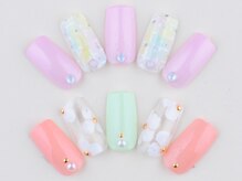 ライトネイルズ イバラキ(light nails IBARAKI)/ふんわりスプリングネイル