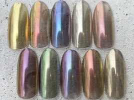 ミラー単色ネイル ¥8500～