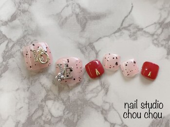 ネイルアンドアイラッシュスタジオ シュシュ(chouchou)/春夏秋冬フットネイル