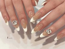 アイネイルズ 四条河原町店(I-nails)/綺麗めフレンチ￥6500～11500