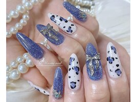 ヒョウ柄　スカルプ長さだし