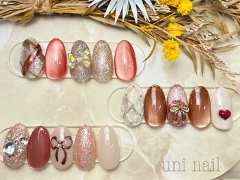 ウニネイル(uni nail)の写真/【定額メニュー★新規￥5,000～】デザインが決まらない方も豊富なサンプルでお気に入りがきっと見つかる♪