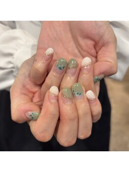 トータルサロン 白べぇーっ プラス/春ネイル