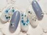 ★期間限定★ 【新規オフ無料】◆ドライフラワー 押し花ネイル¥6990or¥7490