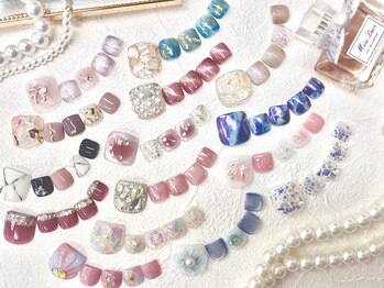 ネイルサロン ドルチェネイル 柏店(Dolce.Nail)の写真/【フット人気No.1☆デザイン230種類以上】トレンドから定番まで豊富なデザインから選べる！aroma足湯付き♪