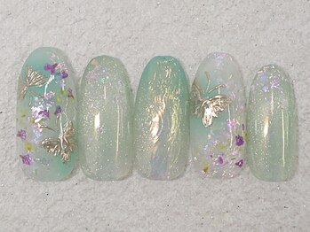 リノ ネイル(Rino nail)/2月新作アゲハ蝶802n3