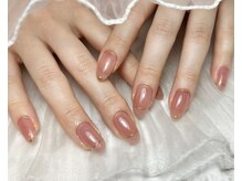 モンルポ 大阪梅田店(MonRepos)/シンプルピンクネイル